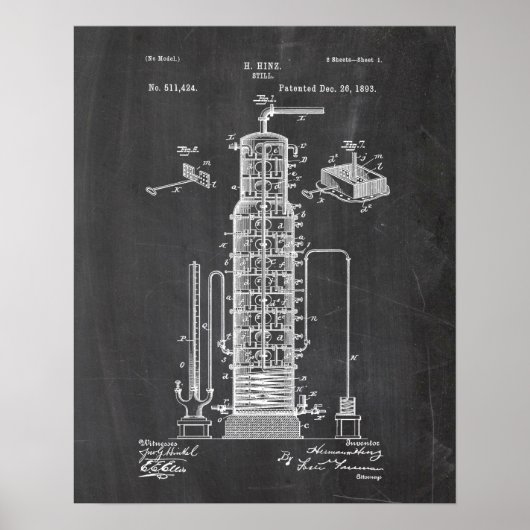 Whiskey Making Patent Poster (Vorne)