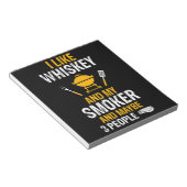 Whiskey Mein Raucher 3 Personen Witze GRILLEN Notizblock (angewinkelt)