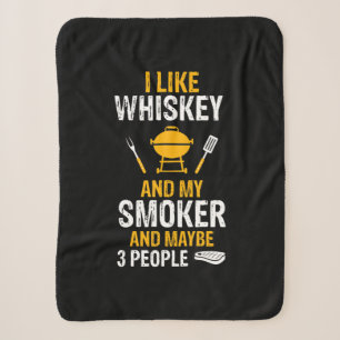Whiskey Mein Raucher 3 Personen Witze GRILLEN Sherpadecke