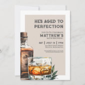 Whiskey Men's 60th Birthday Party Einladung (Vorderseite)