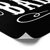 Whiskey Mittwoch für Schwarz-weiße Badasses Poster (Ecke)