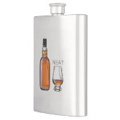 Whiskey Neat Funny Alkohol trinken Flachmann (Links)