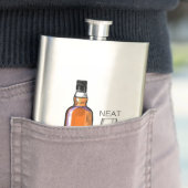 Whiskey Neat Funny Alkohol trinken Flachmann (Beispiel)