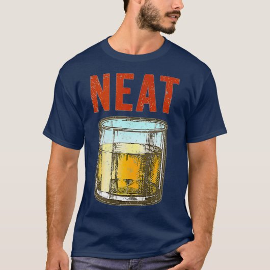 Whiskey Neat Old modische Scott and Bourbon T-Shirt (Vorderseite)