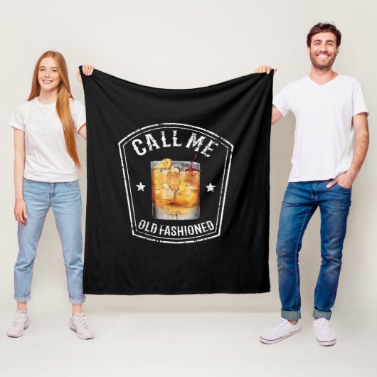 Whiskey nennt mich altmodisch fleecedecke (Beispiel)