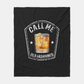 Whiskey nennt mich altmodisch fleecedecke (Vorderseite)