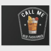 Whiskey nennt mich altmodisch geschenkpapier (Flach)