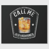 Whiskey nennt mich altmodisch geschenkpapier (Flach)