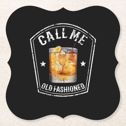 Whiskey nennt mich altmodisch untersetzer (Vorderseite)