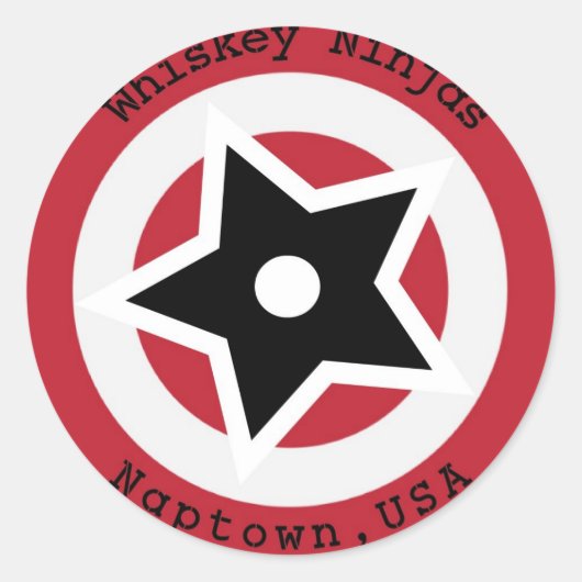 Whiskey Ninjas Sticker (Vorderseite)
