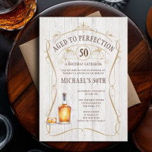 Whiskey Perfektion Rustikales Weißes Holz 50. Gebu
