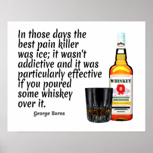 Whiskey Quote Art Print Poster