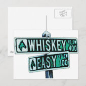 Whiskey Rd & Easy St Postkarte (Vorne/Hinten)