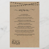 Whiskey / Rum Tasting Menu (Vorderseite)