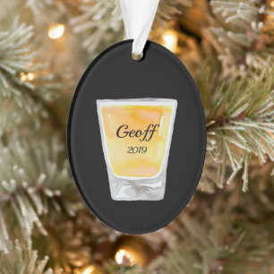 Whiskey Shot Personalisiert Ornament