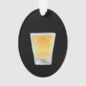 Whiskey Shot Personalisiert Ornament (Rückseite)