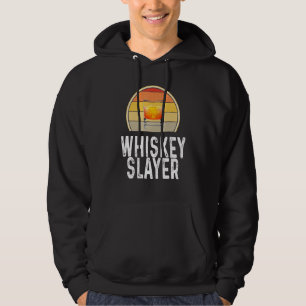 Whiskey-Slayer-Trinker Alkohol Retro Hoodie