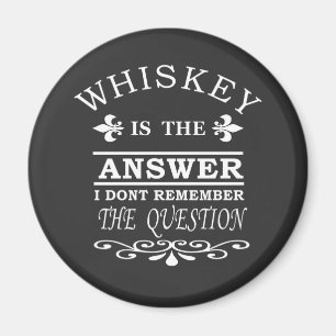 Whiskey-Slogan Magnet