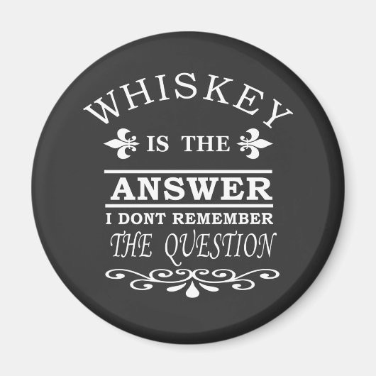 Whiskey-Slogan Magnet (Vorne)