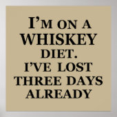 Whiskey-Slogan Poster (Vorne)