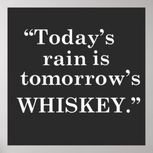 Whiskey-Slogan Poster