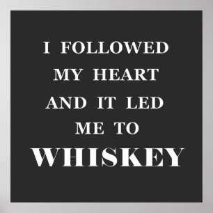 Whiskey-Slogan Poster