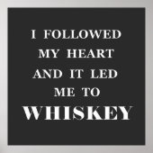 Whiskey-Slogan Poster (Vorne)