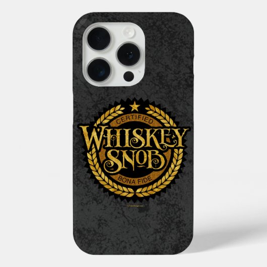 Whiskey Snob Case-Mate iPhone Case (Rückseite)