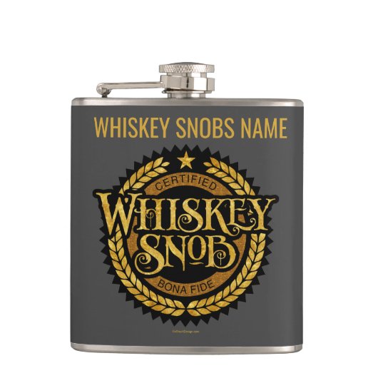 Whiskey Snob Flachmann (Vorderseite)