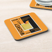 Whiskey Sour Cocktail Getränkeuntersetzer (Linke Seite)