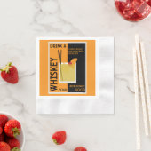 Whiskey Sour Cocktail Napkin Serviette (Beispiel)