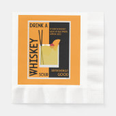 Whiskey Sour Cocktail Napkin Serviette (Vorderseite)