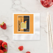 Whiskey Sour Cocktail Napkin Serviette (Beispiel)