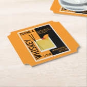Whiskey Sour Cocktail Napkin Untersetzer (angewinkelt)