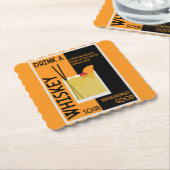 Whiskey Sour Cocktail Papier Untersetzer (angewinkelt)