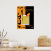 Whiskey Sour Cocktail Poster (Küche)