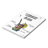 Whiskey Sour Cocktail Rezept Notizblock (Rotiert)