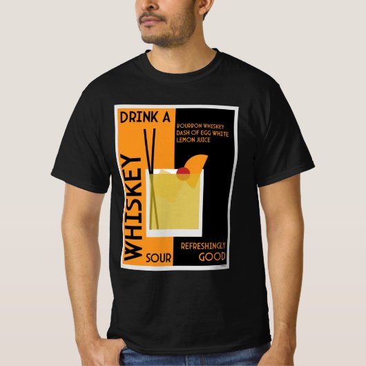 Whiskey Sour Cocktail T - Shirt (Vorderseite)