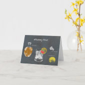 Whiskey Sour Karte (Gelbe Blume)