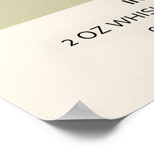 Whiskey Sour Poster (Ecke)