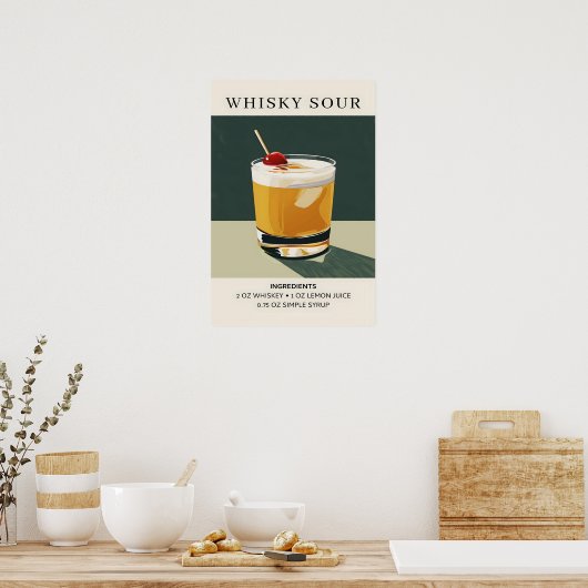 Whiskey Sour Poster (Küche)