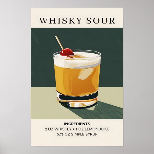 Whiskey Sour Poster (Vorne)