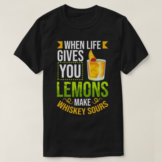 Whiskey Sour Rezept Cocktail Drink Mi T-Shirt (Design vorne)