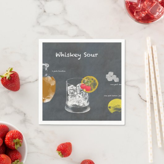 Whiskey Sour Serviette (Beispiel)