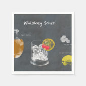 Whiskey Sour Serviette (Vorderseite)