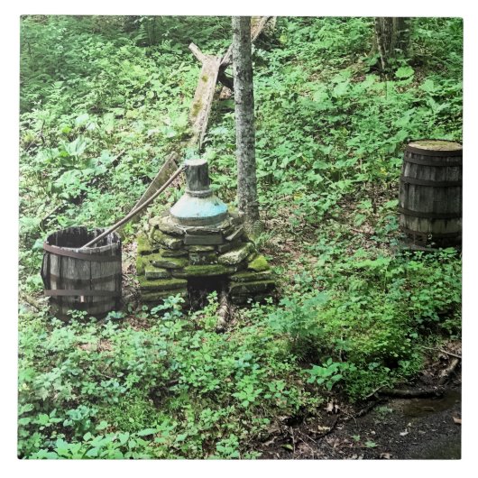Whiskey Still at Mabry Mill, Virginia Fliese (Vorderseite)