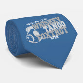 Whiskey Tango Foxtrot - Aviation Spaß Krawatte (Gerollt)