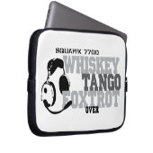 Whiskey Tango Foxtrot - Aviation Spaß Laptopschutzhülle (Vorne Rechts)