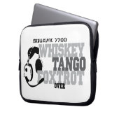 Whiskey Tango Foxtrot - Aviation Spaß Laptopschutzhülle (Vorderseite Links)