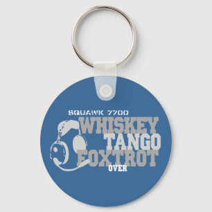 Whiskey Tango Foxtrot - Aviation Spaß Schlüsselanhänger